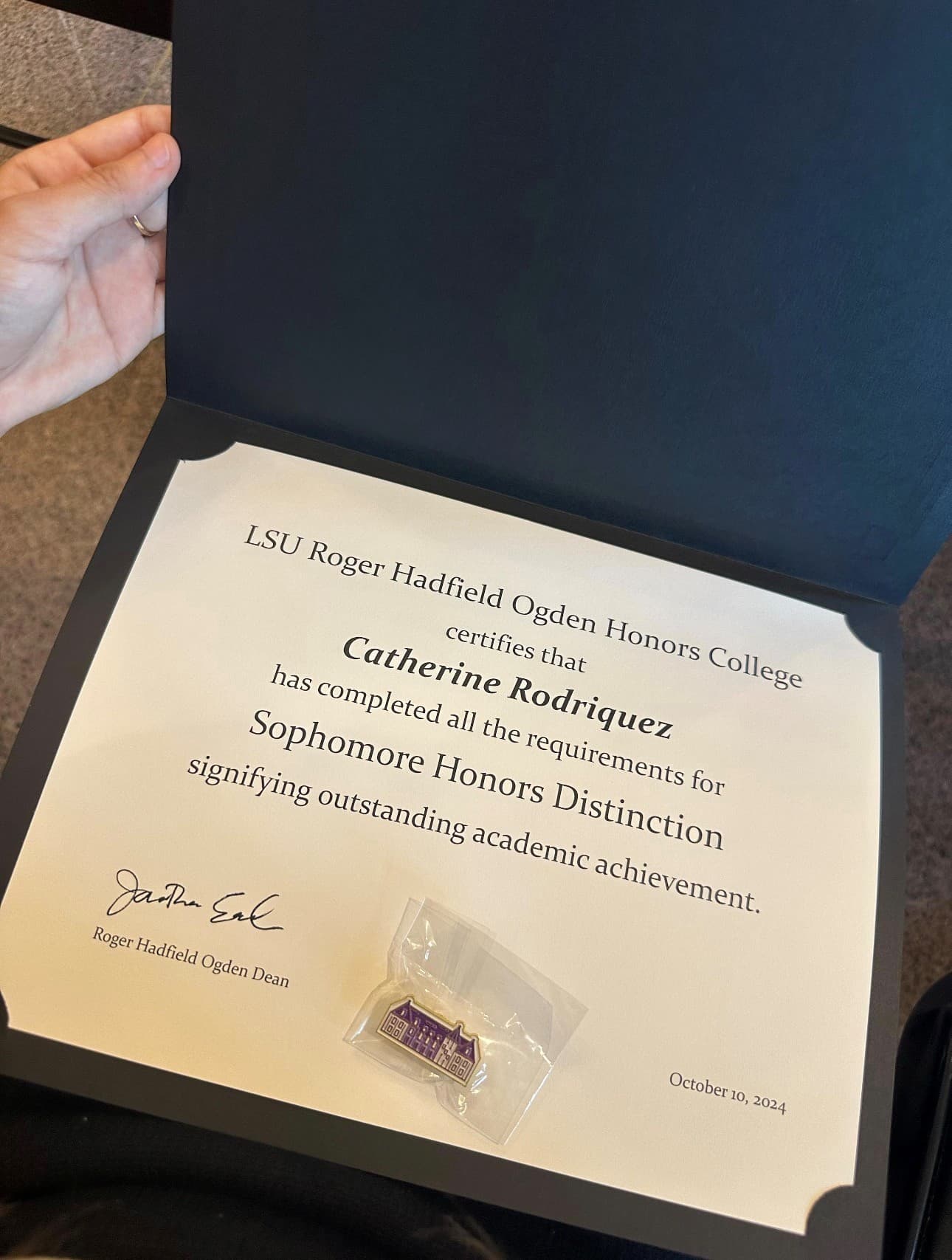 Sophomore Honors Distinction 2024 image